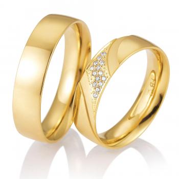 Trauringe Gelbgold von Breuning DR 058850 / HR 058860