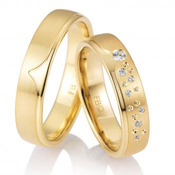 Trauringe Gelbgold von Breuning DR 058890 / HR 058900