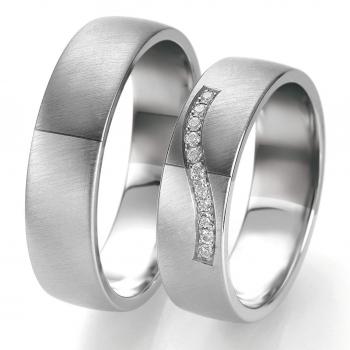 Trauringe Weissgold von Breuning DR 063270 / HR 063280
