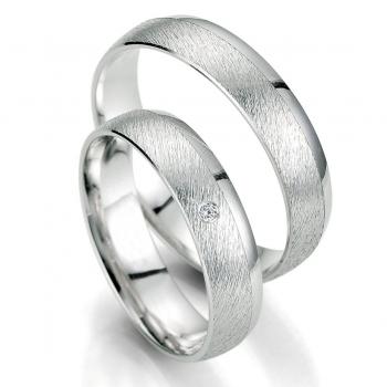 Trauringe Weissgold von Breuning DR 070290 / HR 070300