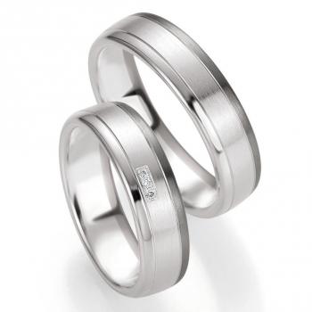 Trauringe Palladium von Breuning DR 082070 / HR 082080