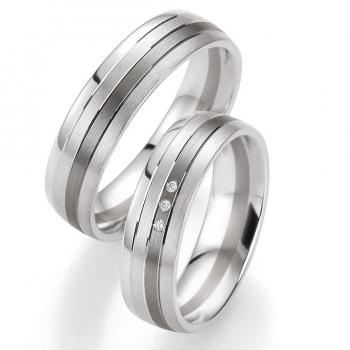 Trauringe Palladium von Breuning DR 082110 / HR 082120