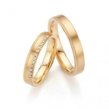 Fischer Trauringe Gelbgold 38 07761/040 + 6 07761/040