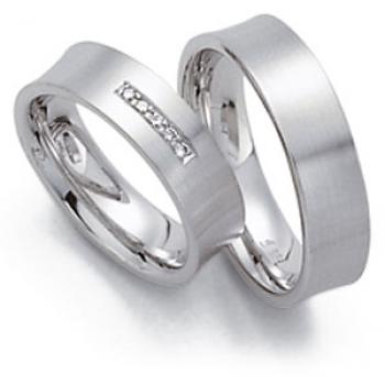 Trauringe Weissgold von Fischer 06 04741/060
