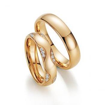 Trauringe Rosegold von Fischer 38 07489-050