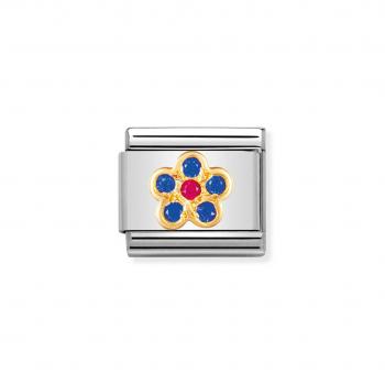 Nomination  Comp. Classic   Blume ohne Stiel BLAU/ROT 030312/08