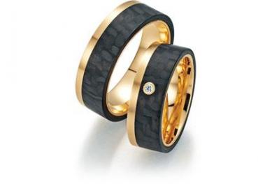 Trauringe Carbon von Fischer 22 01000/060