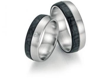 Trauringe Carbon von Fischer 22 01050/060