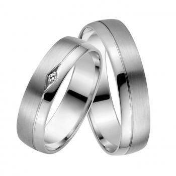 Rauschmayer Trauringe Weissgold 21-03661 + 20-03661