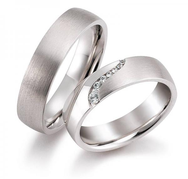 Trauringe Weissgold von Gerstner 4/28016/5.5