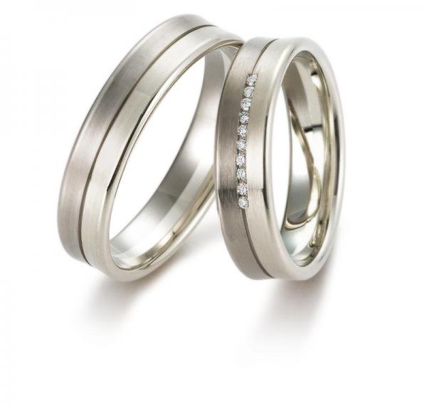 Trauringe Palladium von Gerstner 4/28348/5 + 28348/5