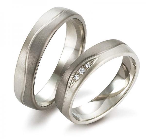 Trauringe Palladium von Gerstner 4/28342/5 + 28342/5