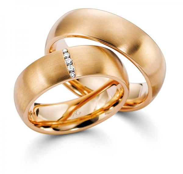 Trauringe Rosegold von Gerstner 4/28429/7 + 28429/7