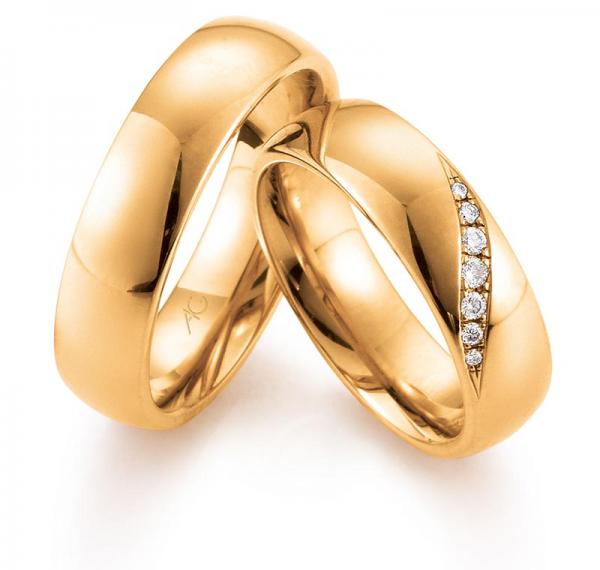 Trauringe Rosegold von Gerstner 4/28488/6 + 28488/6