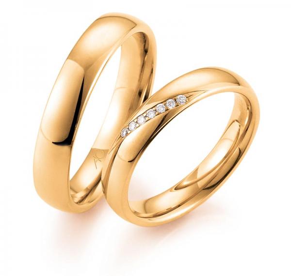 August Gerstner Trauringe Rosegold 4/28487/4 + 28487/4.5