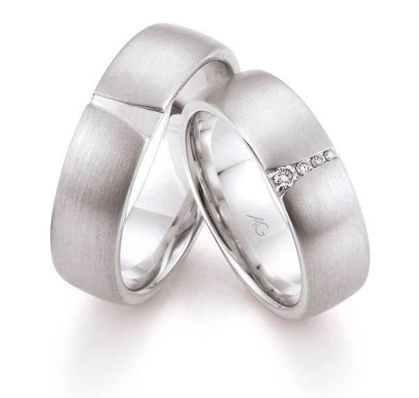 Trauringe Weissgold von Gerstner 4/28484/6.5