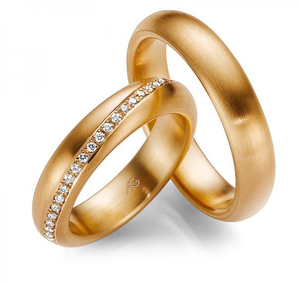 Trauringe Rosegold von Gerstner 4/28520/5 + 28520/5