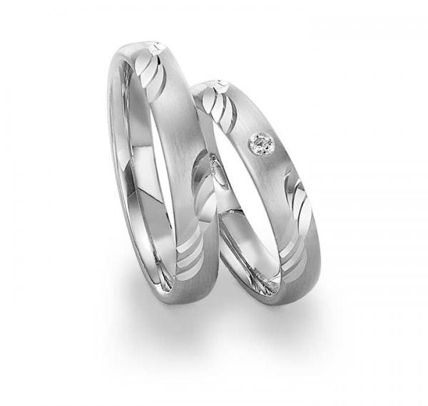 Gettmann Trauringe Weissgold 6023,35 + 6023,35