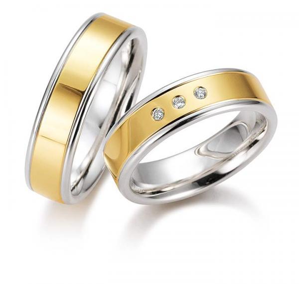 Trauringe Silber von Gettmann 8303,60 + 8303,60b