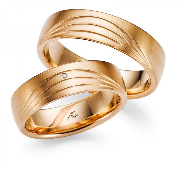 Trauringe Rosegold von Gerstner 4/28549/6 + 28549/6