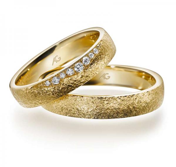 Trauringe Gelbgold von Gerstner 4/28679/4.5 + 28679/4.5