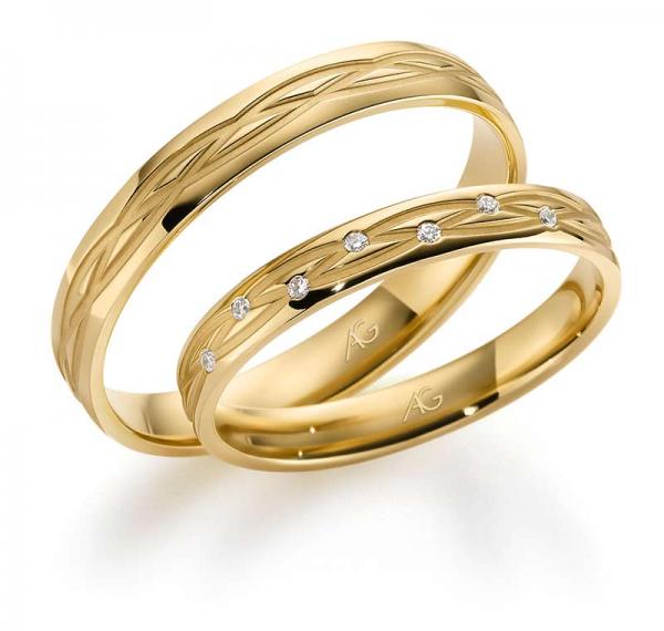 Trauringe Gelbgold von Gerstner 4/28704/3