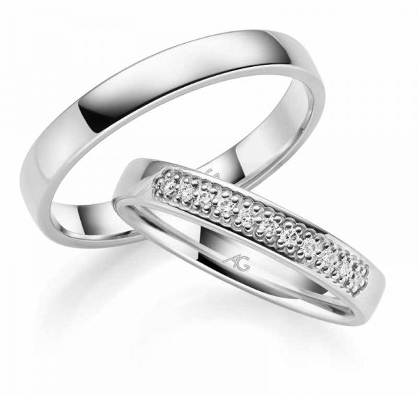 Trauringe Weissgold von Gerstner 31115/3.5