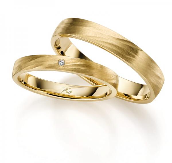 August Gerstner Trauringe Gelbgold 4/31323/3 + 31323/4