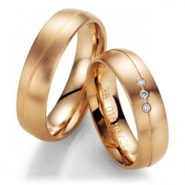 Trauringe Rosegold von Fischer 06 01596/060
