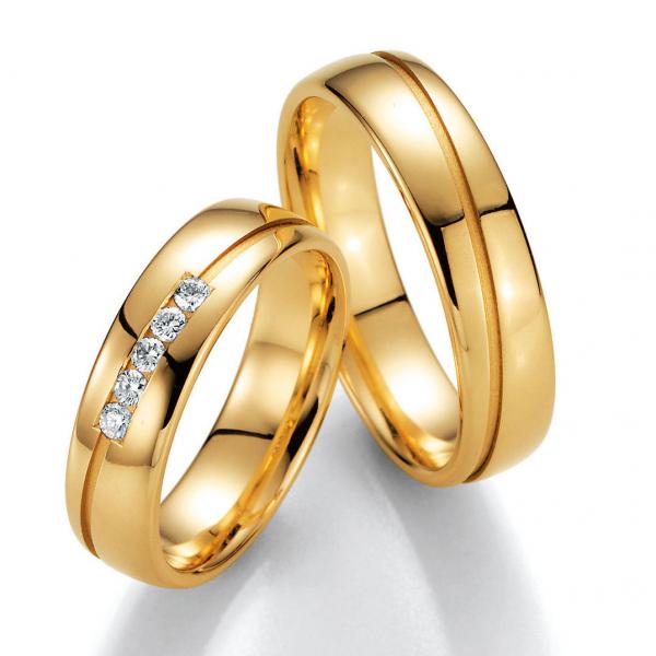 Trauringe Gelbgold von Ruesch 02/40130-055