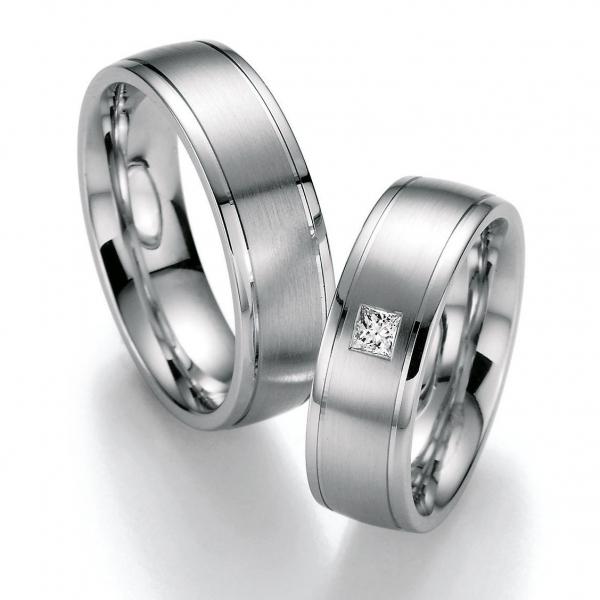 Trauringe Weissgold von Ruesch 02/40610-065
