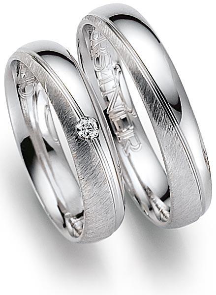 Trauringe Weissgold von Gerstner 4/20704/4.5