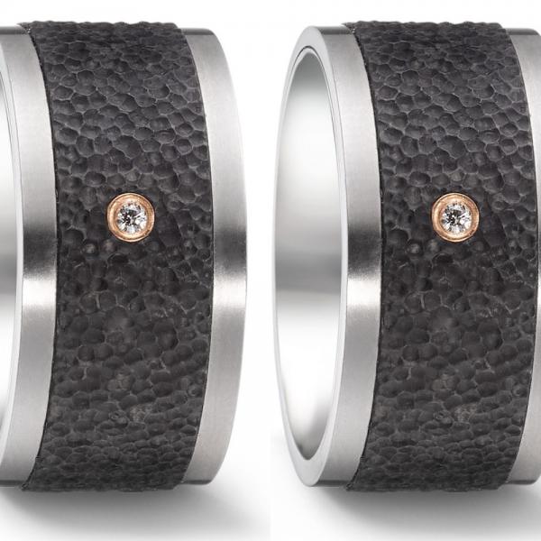 Trauringe Carbon von Titan Factory 52544/001/002/7253