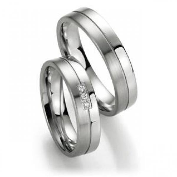 Trauringe Weissgold von Fischer 2010128/050