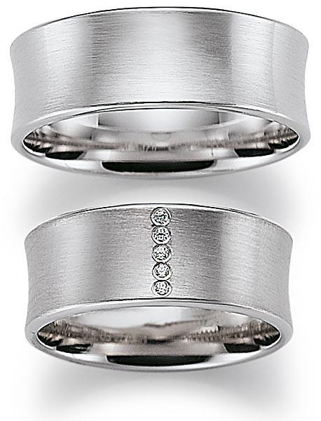 Trauringe Weissgold von Gerstner 4/20263/8 + 20263/8