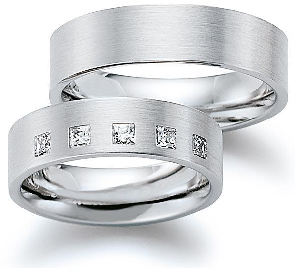 Trauringe Weissgold von Gerstner 4/20313/6 + 20313/6