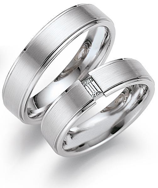 Trauringe Weissgold von Gerstner 4/20315/5.5 + 20315/5.5