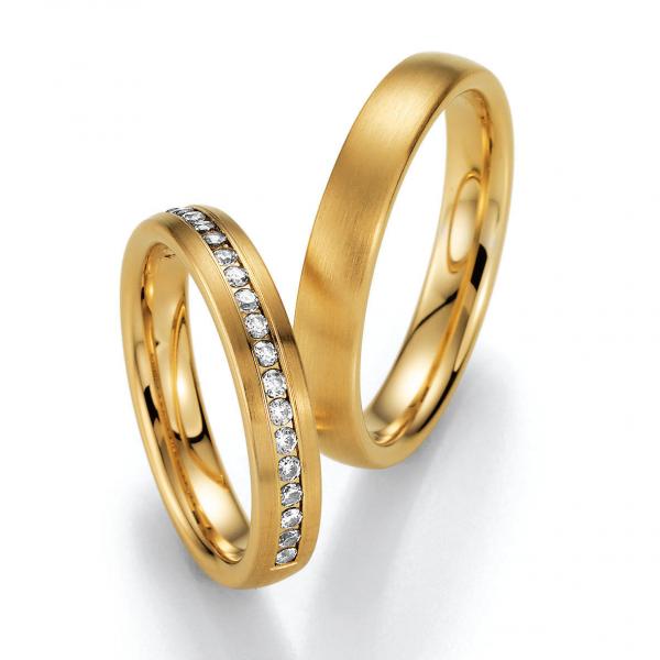 Trauringe Gelbgold von Ruesch 66/20450 + 66/20460