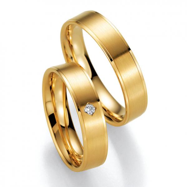 Trauringe Gelbgold von Ruesch 66/20570 + 66/20580