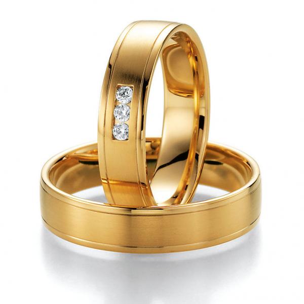 Trauringe Gelbgold von Ruesch 66/20050 + 66/20060