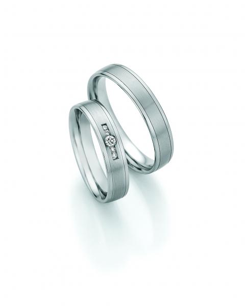 Nowotny-Collection Ruesch Partnerringe Edelstahl 88/23150-045 + 88/23160-045