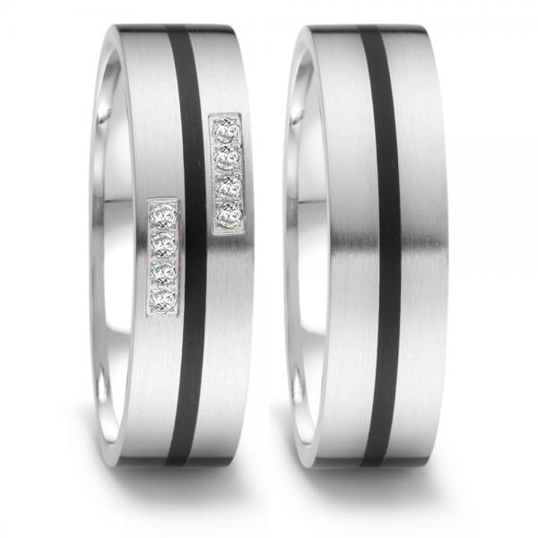 Partnerringe Edelstahl von TeNo  306388 + 306382