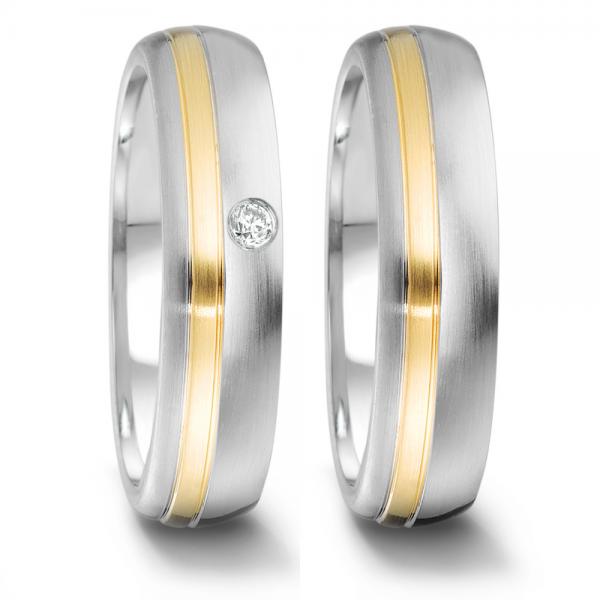Partnerringe Edelstahl von TeNo  306467 + 306466