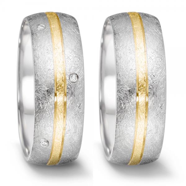 Partnerringe Edelstahl von TeNo  306481 + 306479