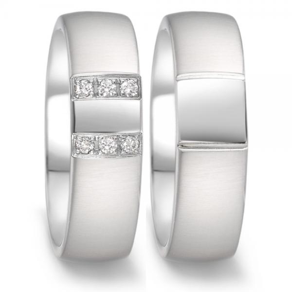 Partnerringe Edelstahl von TeNo  306703 + 306694