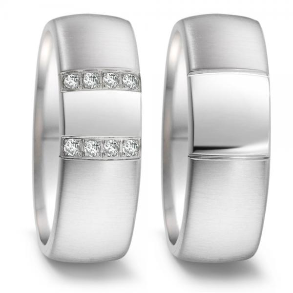 Partnerringe Edelstahl von TeNo  306717 + 306709