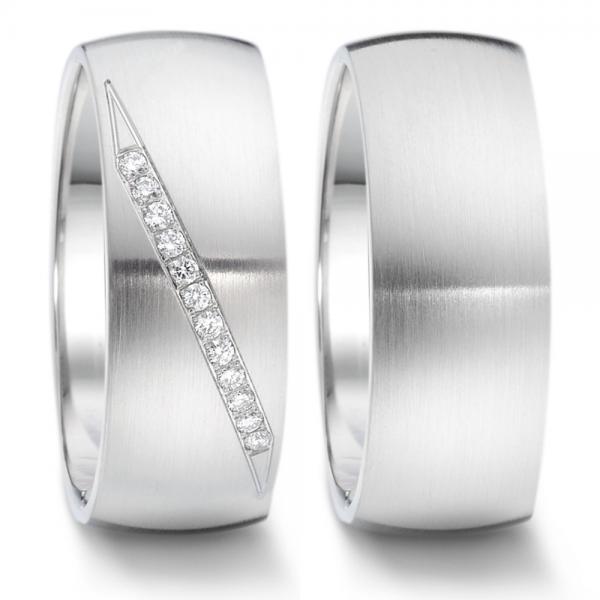 Partnerringe Edelstahl von TeNo  306708 + 306721