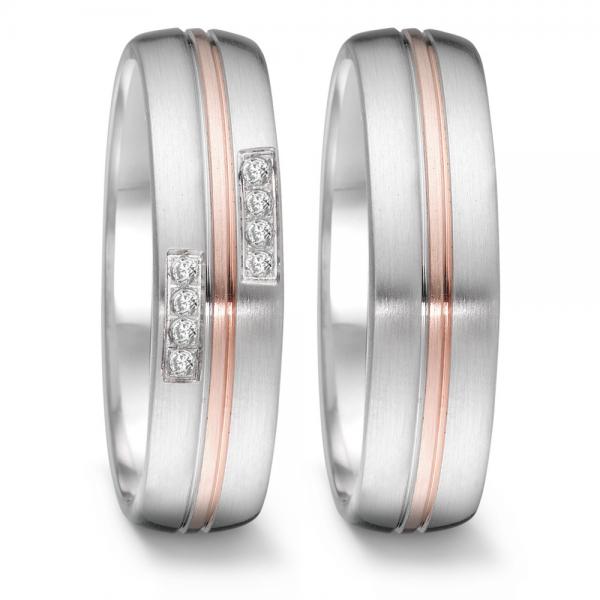 Partnerringe Edelstahl von TeNo  307544 + 307543