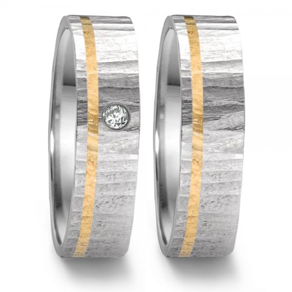Partnerringe Edelstahl von TeNo  308110 + 308108