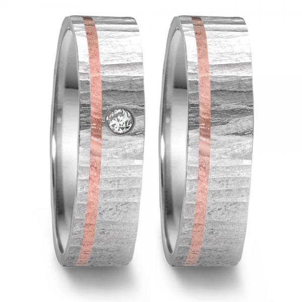 Partnerringe Edelstahl von TeNo  308111 + 308109